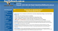 Desktop Screenshot of over50sresorts.com.au