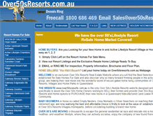 Tablet Screenshot of over50sresorts.com.au